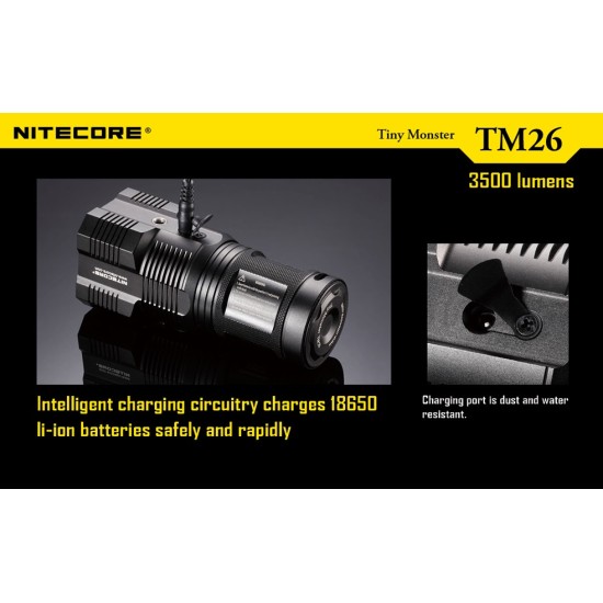 minatan Nitecore TM26 Quadray - Tiny Monster, High Power Flashlight